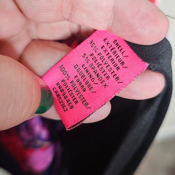 Betsey Johnson Floral print cap sleeve sheath dress Women's size 4 blue pink - Picture 5 of 7